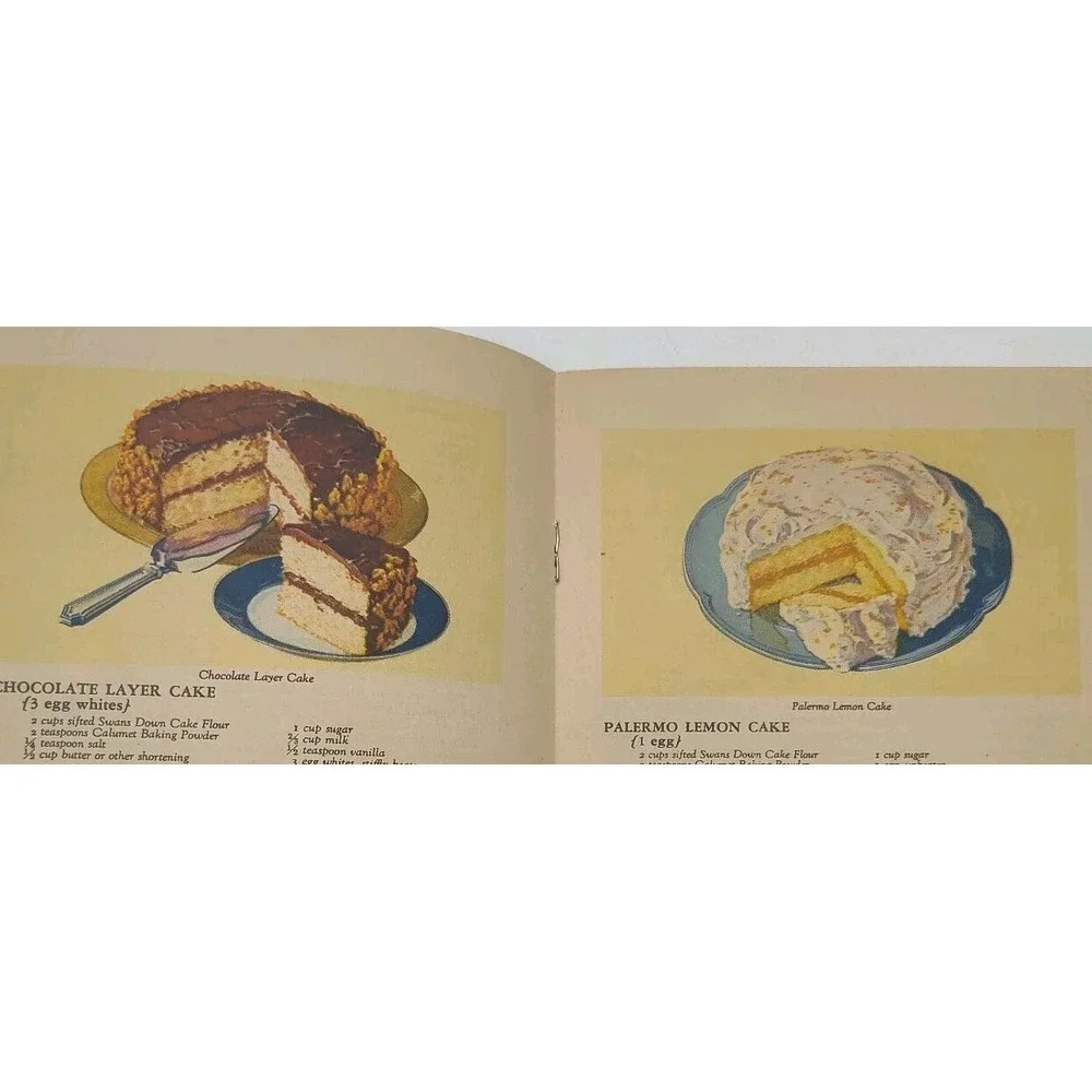 1930 Recipes Cookbook THE CALUMET BAKING‎ BOOK New Edition SEE PICS